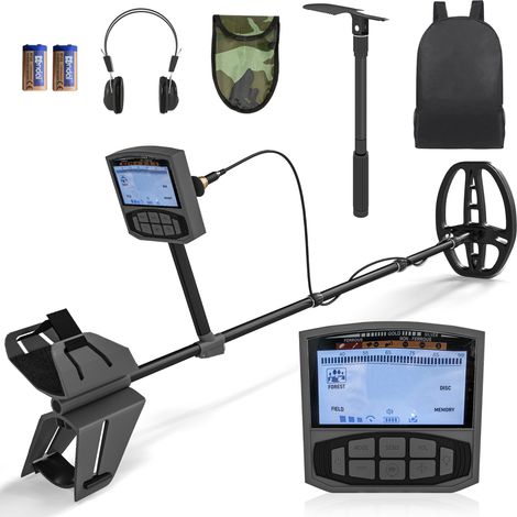Outsunny – Détecteur de métaux professionnel – 5 modes de détection – Écran LCD – Bobine étanche IP68 – Profondeur de détection 20 cm