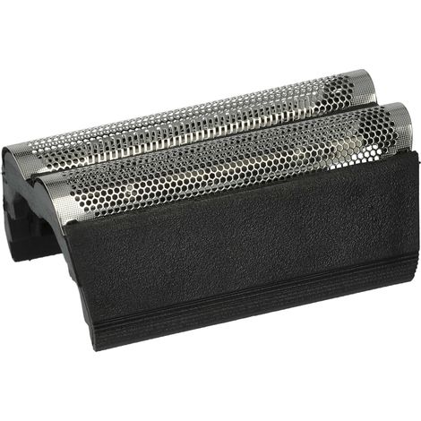 vhbw Doppelscherfolie kompatibel mit Braun 4550, 4550cc, 4605, 4615 Elektrorasierer + Rahmen, silber/dunkelgrau