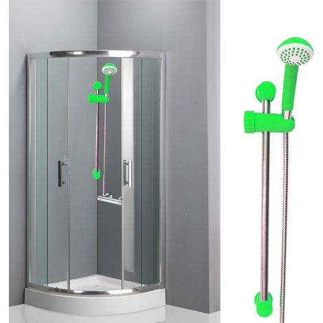 Asta saliscendi doccia regolabile 53 cm con doccino monogetto Verde