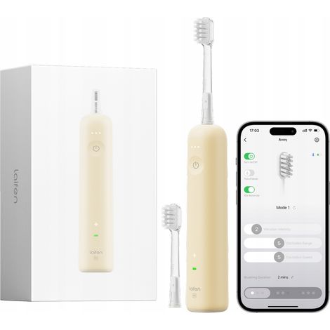 Cepillo de dientes sónico LAIFEN Wave SE amarillo, 1 unidad. (1/3)