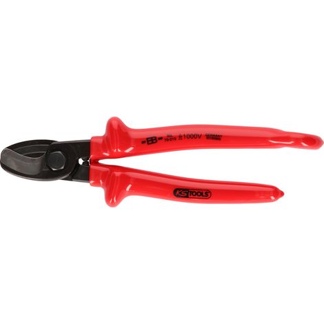 KS Tools 1000V Einhand-Kabelschneider mit Sicherungsöse für Sicherheitsleine (1/2)