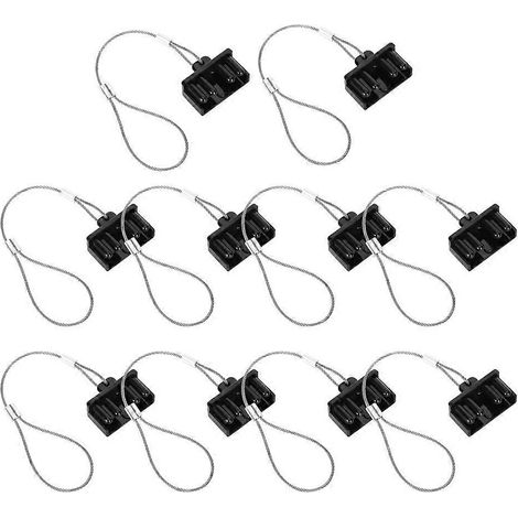 10 Stück schwarze Staubkappen für Gabelstapleranschlüsse, Hardware-Zubehör, robustes Kunststoffmaterial, 50 A