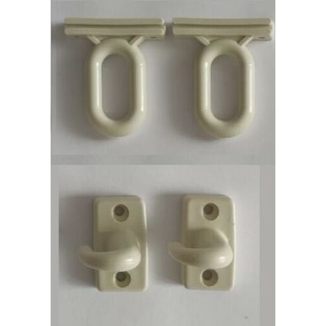 Occhioli e Ganci a Pavimento per Tende da Sole Ricambi Vari Colori Coppia (1/5)