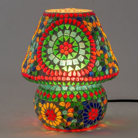 Lampada in Cristallo Multicolor per Arredamento Moderno, Ideale per Soggiorni, Camere ed Eventi, Luce d'Ambiente Elegante (1/2)