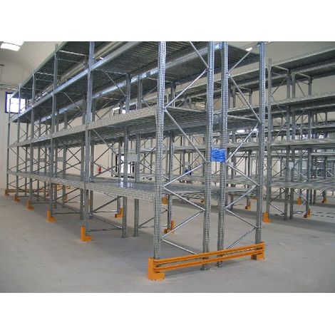 SCAFFALATURA GRANDI LUCI L 5,15 mt , H 300 CM , PROF. 100 CM , CON 3 RIPIANI (1/2)