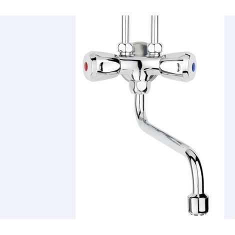Rubinetto miscelatore a due maniglie per serbatoio d'accumulo da tavolo Qmix10 Thermoflow (1/4)
