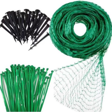 Filet Anti-oiseaux - 2 m x 10 m - Résistant UV et Réutilisable - Pour Jardin Potager Arbre et Clôture (1/4)