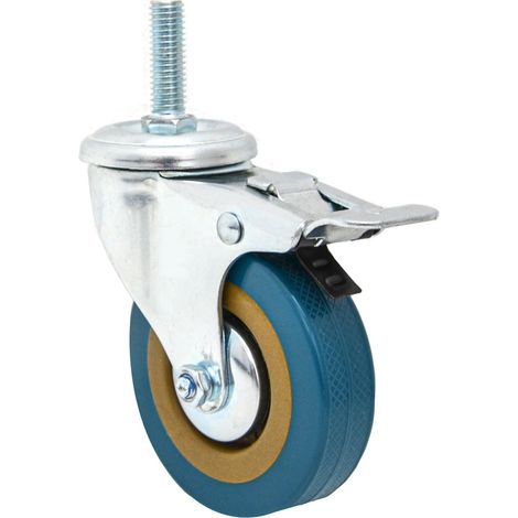 Stück 63 mm M10 Schwerlast-Möbelrolle mit Bremse – 360° drehbares Metallrad für Haushaltsgeräte, stabiler Halt – leichte Bewegung (1/5)