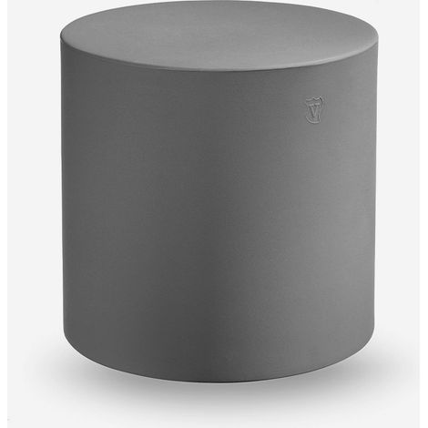 Design-Zylinderpouf aus Polyethylen für drinnen & draußen Blok - Eisen