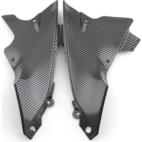 Convient pour Yamaha R1 04-06 petit panneau latéral, cache de tuyau d'admission imitation fibre de carbone, cache latéral d'instrumentation, panneau latéral. (1/5)