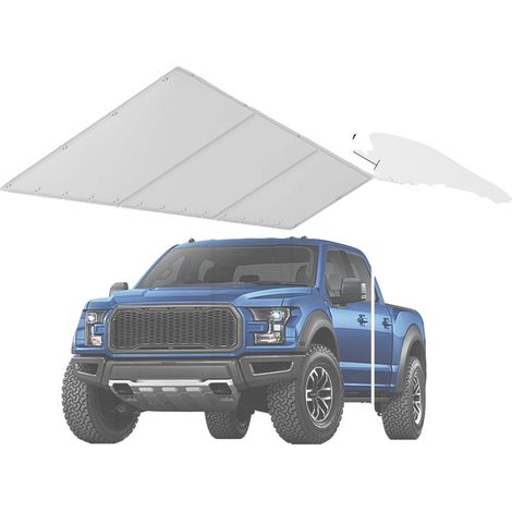 Toldo impermeable, resistente a los rayos UV, 3x6 metros, techo blanco. (1/2)