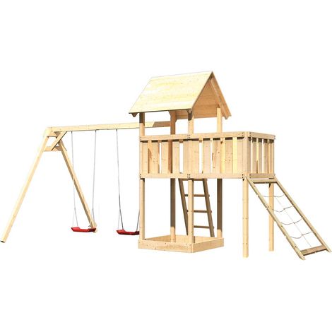 Akubi Lotti Satteldach natur DS+ABP+Netzrampe