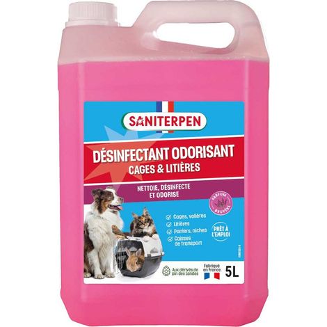 Desinfektions- und Duftmittel für Käfige & Einstreu 5l - Saniterpen