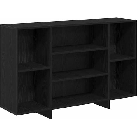 Maison Exclusive - Credenza Rovere Nero 120 x 30 x 75 cm Legno multistrato