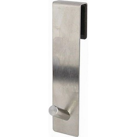 TRADE SHOP - Gancio Per Porta Box Doccia Appendi Asciugamano Accappatoio Bagno 4x13.5cm 87764 -