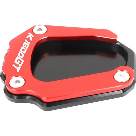 (Rouge) Compatible avec BMW K1600GT K1600GTL 2017-2023 : extension de béquille latérale, support de béquille élargisseur, plaque de support d'extension K1600 GT/GTL maxpower (1/3)