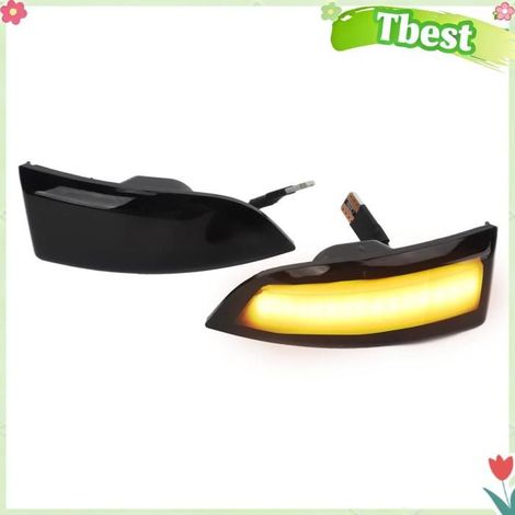 Tbest lampe témoin séquentielle de miroir Clignotant de Rétroviseur Latéral, Lampe Indicateur de Miroir, Feu de Position auto bloc (1/5)