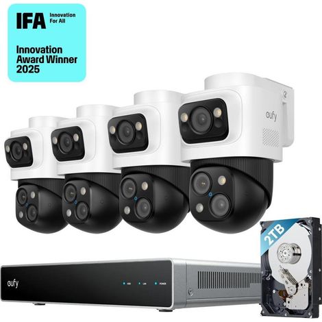 Sicherheitssystem eufy NVR S4 Max vier Kameras 16 MP (1/3)