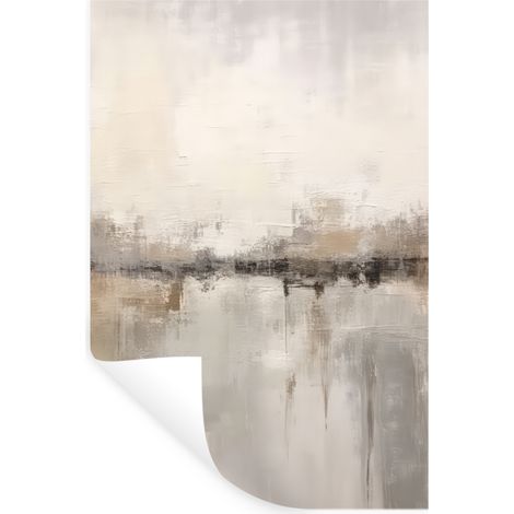 ADHESIVO DE PARED Arte moderno - Abstracto - Beige 40x60 (1/5)
