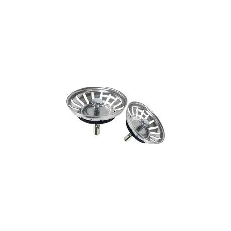 Filtre d'évier de cuisine, filtre de bouchon de crépine d'évier, égouttoir d'évier en acier inoxydable pour votre cuisine salle de bain - Diamètre 80 mm (2 paquets) (1/5)