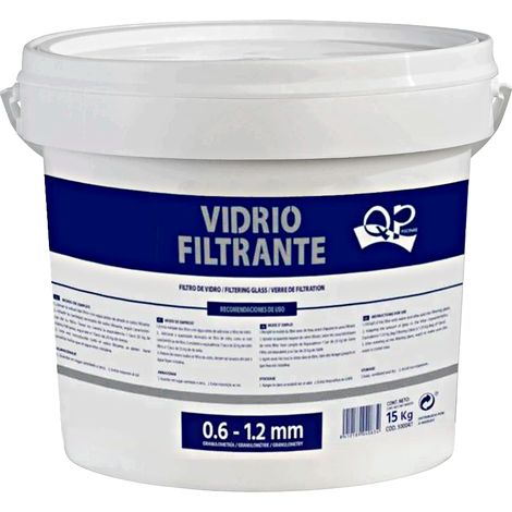 Verre filtrant pour piscine 15 kgs. (0,6–1,2 mm) QP