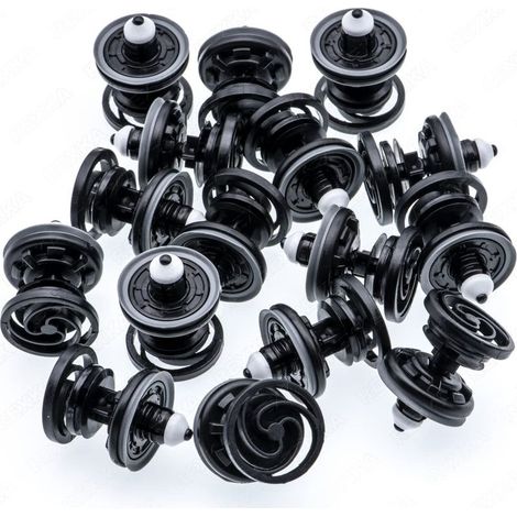 60 clips de fixation pour panneaux de porte intérieurs VW Passat Tiguan Audi A6 A8 TT 6Q0868243 (1/5)