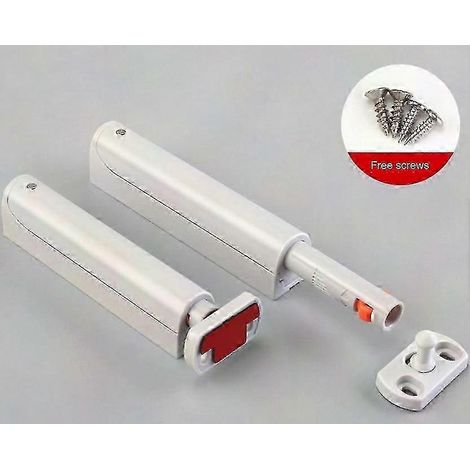Türöffner mit Druckfunktion, 4er-Set ABS-Türdämpfer für Schränke, Soft-Close-Funktion, 120 mm, Druckfunktion für Möbel und Schränke, geräuschloser Block (1/5)