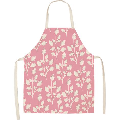 Tablier De Cuisine - Motif Plante Dessin Animé - Imperméable Et Résistant - Pour Cuisson Et Pâtisserie - 1 Pièce (1/2)
