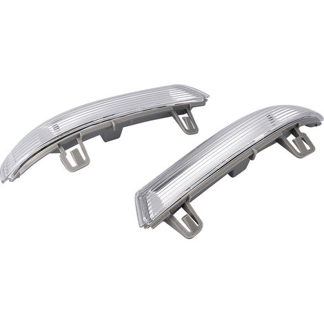 Paire de clignotants LED pour rétroviseur extérieur, verre d'indicateur gauche et droite, ampoule incluse, compatible 1K0949101 (1/5)