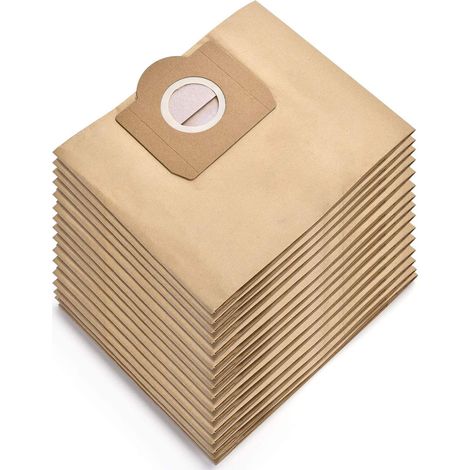 20x pièce - sacs en papier, sacs d'aspirateur compatible avec Kärcher remplace 6.959-130.0