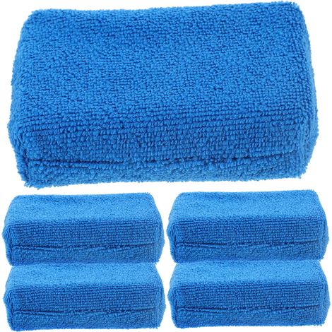 5pièces Lot de Tampons Applicateurs De Cire Fibre pour Voiture Usage Polyvalent pour Polissage Et Entretien Automobile (1/5)
