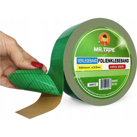 Bande adhésive renforcée pour membrane d'étanchéité de toiture, pare-vapeur 50 mm/25 m
