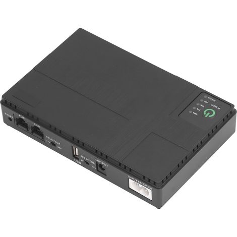 Mini-USV-Akku mit 10400 mAh, unterbrechungsfreie Stromversorgung, Ausgang 5 V, 9 V, 12 V PoE, 15 V PoE, 24 V für Kamera-Router, 85–265 V, EU-Stecker (1/5)