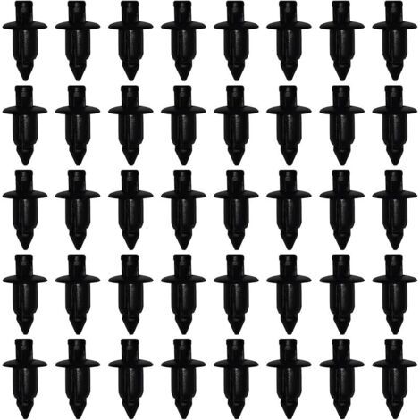 Pair Rivet Plastique, Clips de Fixation pour Voiture, 40 Pièces Clips de Retenue Carrosserie pour Yamaha/Suzuki/Kawasaki/Forza, Clip de Carénage en Plastique Trou de 6mm (1/5)