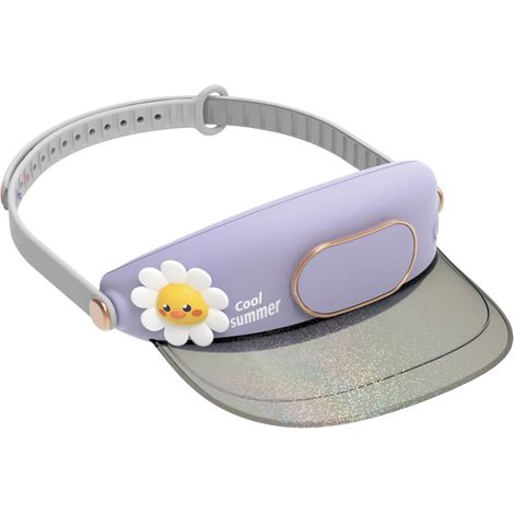Ventilateur Mini Portatif Sans Pales - Rechargeable USB - Pour Chapeau Extérieur Camping et Animaux - 3 Vitesses - 6,3 x 4,72 x 1,97 Pouces (1/3)