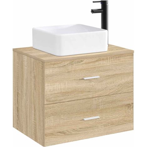 vidaXL Bathroom Wash Basin Matte Black 49 x 37 x 14 cm Metal