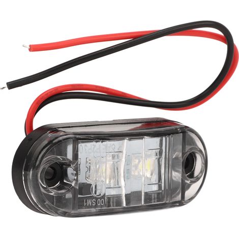 4 feux de position latéraux intérieurs à LED 12 V, matériau PC stable, adaptés aux camping-cars, bateaux et yachts. (1/5)