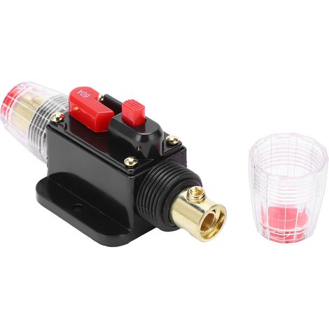 Disjoncteur en cuivre rouge, protecteur de fusible réarmable en plastique phénolique pour système audio de voiture, 60 A