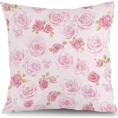 Housse de coussin feuilles printanières, décoration canapé-lit,45×45cm (1/5)