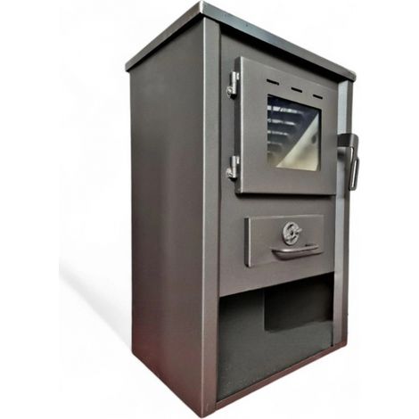 Stufa riscaldamento a Legna con Struttura in acciaio 9.7 kW Koine Antracite