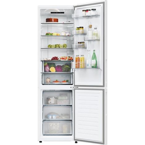 Réfrigérateur combiné 60cm 409l no frost blanc - Candy - ECN2CQTEW206