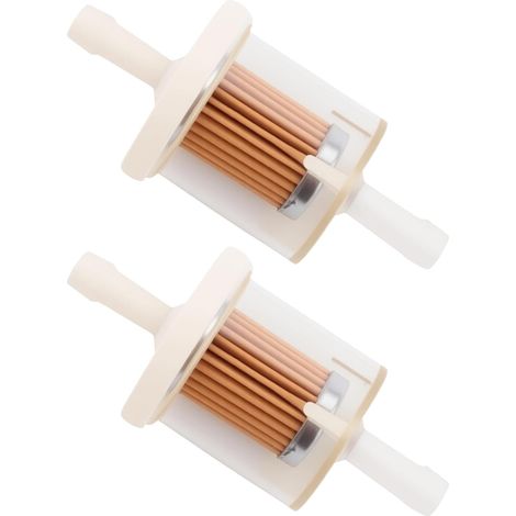 2 Pièces Filtres à Essence de 8 mm,Universel Filtre à Carburant Haute Densité Réutilisable Transparent,Compatible Moto,Scooter,Tondeuse à Gazon,Bateau,Quad,Cyclomoteur et Générateur
