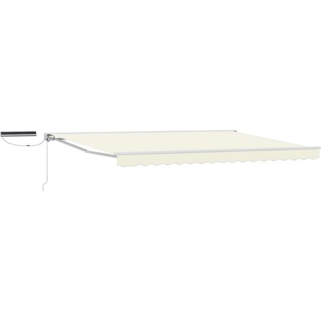 Elektrische ausziehbare Markise Creme 4,5 x 3,5 m (1/5)