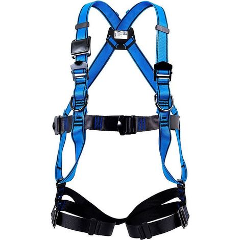 Harnais de protection antichute avec cuissards pour interventions spécialisées max 150kg HT44 TRACTEL Bleu XL. (1/4)