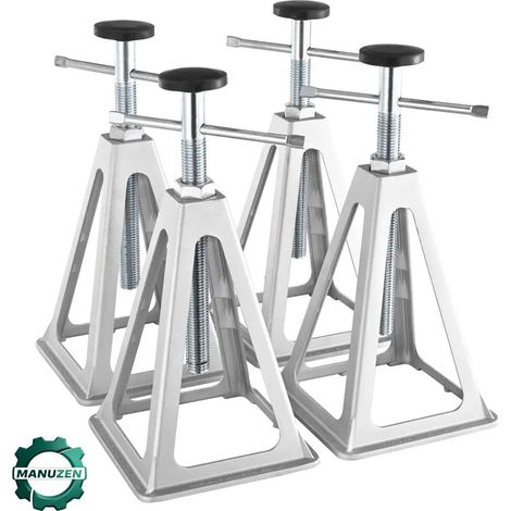 Manuzen Crics Stabilisateurs 4 Pcs 6000 Lb Aluminium Nivellement Précis Pour RV (1/2)