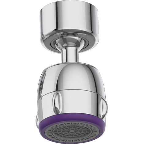 Aérateur de robinet 2 modes de débit d'eau pivotant à 360°