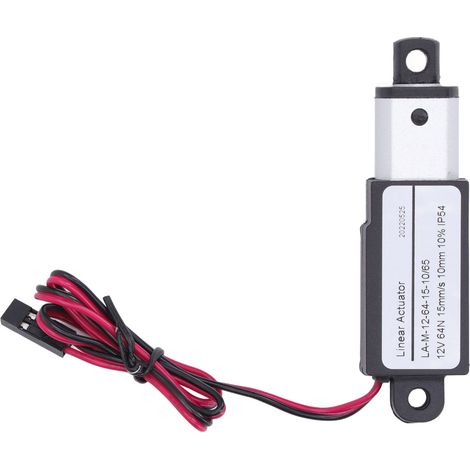 Elektrischer Mikro-Linearaktuator aus Aluminium und ABS-Kunststoff, Gleichstromversorgung, Mini-Linearaktuator für Landmaschinen, 12 V, 10 mm (0,4 Zoll) (1/5)