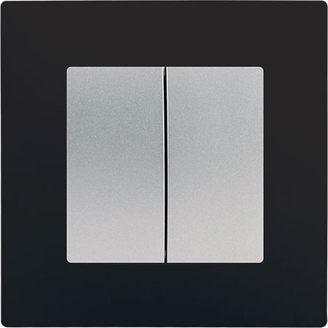 Double Va et Vient Silver Delta Viva + Plaque Noir