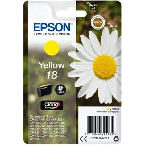 Epson Daisy C13T18044022 Cartuccia Margherita Originale Giallo (1/5)