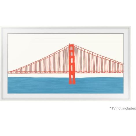 Marco de TV - SAMSUNG - VG-SCFA55WTCXC - Para pantalla de 55 pulgadas - Blanco biselado - 124,11x3,56x1,79 cm (1/4)
